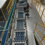 Automatic Juice Drinking Water Packing Machine Loading And Unloading Cage System
