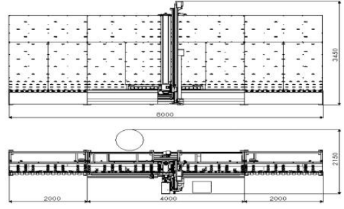 Low E Insulating Glass Machine PLC Control , Glass Edge Deletion 0 To 15 M / Min