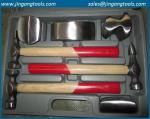 fiber glass handle auto body and fender repair hammers with case