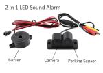 Parking Sensor 2 In 1 Car Auto Reverse Reversing Backup Radar Video System
