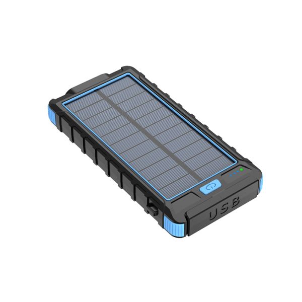 Micro USB Input Interface 10000mAh Power Bank with Compass and Solar Power Supply