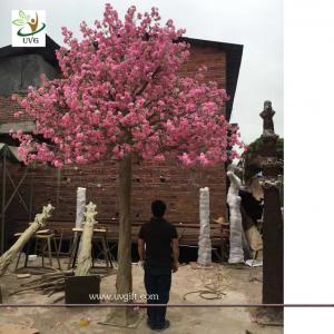 China UVG wedding party favors fake cherry tree with silk cherry blossom flowers for church decorations CHR165 wholesale