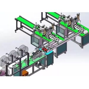 Full Automatic Disposable Mask Making Machine Stable Control Adjustable Speed