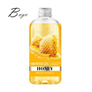 China Apricot Honey Natural Shower Gel Puracy Female Bodywash For Dry Skin Nourishing on sale