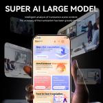 Smart AI Phone Assistant Language Voice Translator Bluetooth-Compatible 5.4 Real