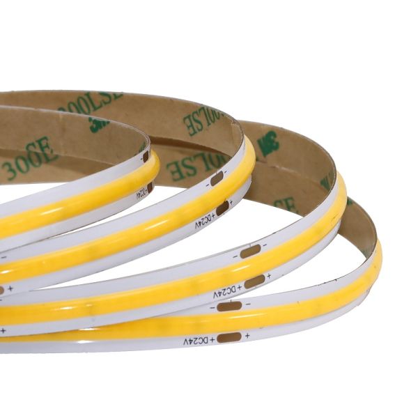 320Leds Flexible LED Strip White/Warm White DC24V 8mm Width Integrated COB LED Light