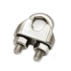China Stainless Steel Wire Rope Clip DIN741 Fasteners for Rigging Hardware Applications wholesale