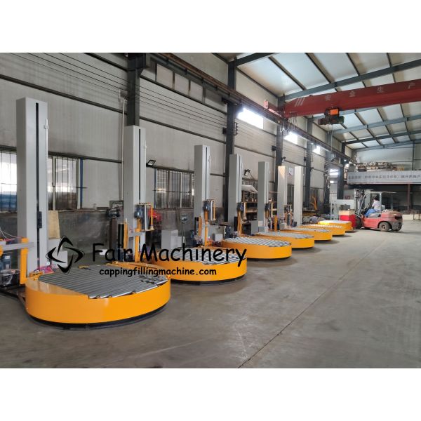 1.5KW 1500mm Skid Wrapping Machine , 110VAC Automatic Pallet Shrink Wrap Machine