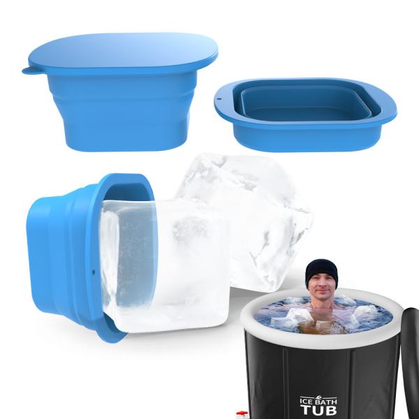 Quality 2kg Silicone Ice Block Maker For Home Thicker Big Ice Cube Tray Reusable Athletes Cold Plunge Accessories BPA Free Ice Maker for sale