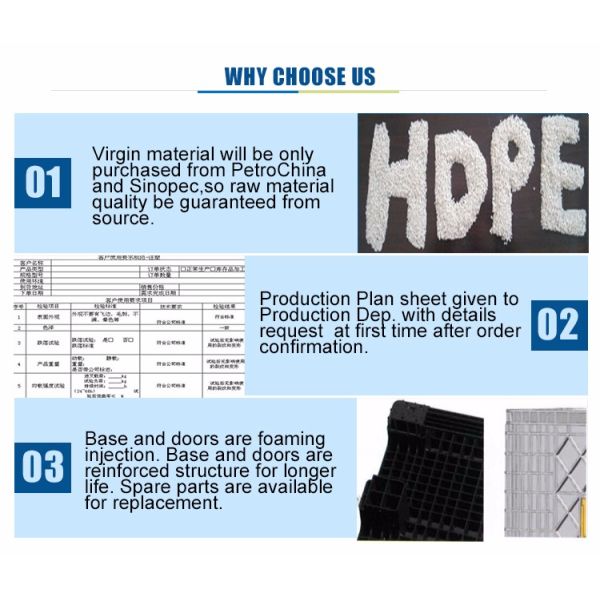 industry plastic pallet box large collapsible plastic container foldable container