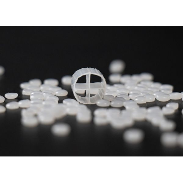 White Hdpe MBBR Moving Bed Biofilm Reactor 800m2/M3 Large Surface Area