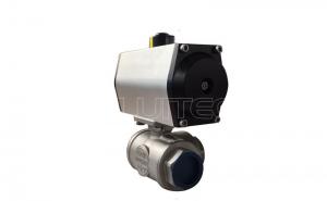 China OEM Silver DN200 Pneumatic Actuated Ball Valve 2 Way wholesale