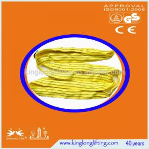 China Large Load Capcacity Wire Rope Sling 1-100m Length Flat Lifiting Eye wholesale