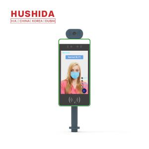 China Binocular Camera Face Temperature Machine , 8Inch Face Recognition Access Control on sale