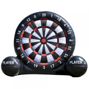 China Outdoor Giant Inflatable Outdoor Games Velcro Dart Board With Balls Custom Logo on sale