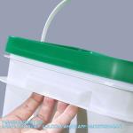 5 To 25 Liter Square Plastic Buckets Rectangular Buckets With Lid And Handle