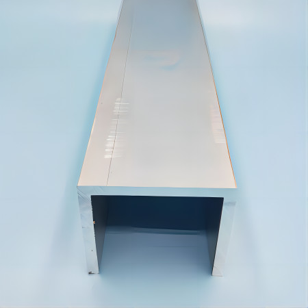 AISI 6082 Aluminium U Channels 200*75mm 2 Inch Silver Anodized Brushed ISO Certificate