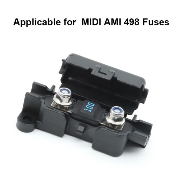 32V 150A MTA 0300360 00360 MidiVAL Fuse Holder Replacement Black Fuse Block with Hinged Cover for MIDI AMI BF1 Fuses