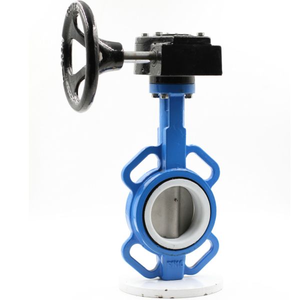 Metal Lever Cast Iron Body Wafer End Type Dn50 Butterfly Valve