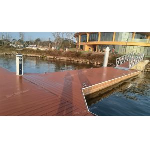 Marine Aluminum Floating Dock WPC Decking Finger Pontoon Dock Pier