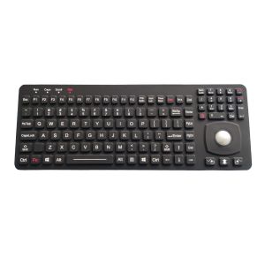 Rectangular Keys Silicone Industrial Keyboard Panel Mount With 25mm Optical