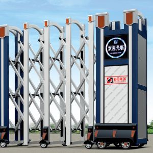 China Electro Mechanical Fence Automatic Folding Gate For University wholesale