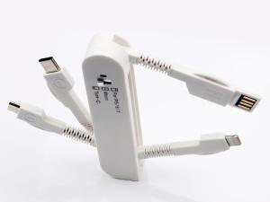 3 In 1 Swiss Army Knife Data Sync Cable , Android IPhone Mini USB Extend Data Cable