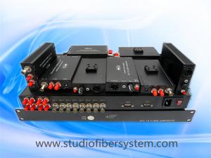 4 port fast light compact SDI video over fiber optic system