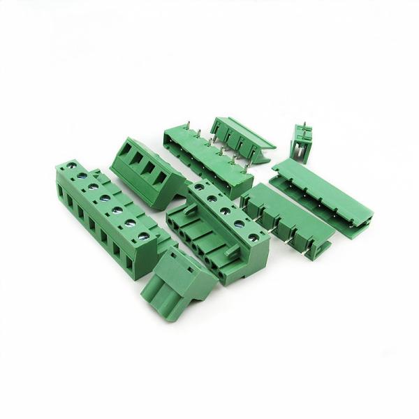 Quality 7.62mm Pitch 15Amp Pluggable Plug-in Screw Terminal Blocks Plug + Header for sale