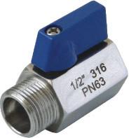 China Mini ball valve, polishing mini valve M/F  1/4-1 wholesale