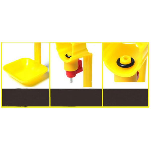3/4'' Automatic plastic chicken nipple drinker with drip cup for poultry/ quail/bird QL207