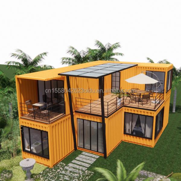 20ft Prefabricated Container House for Hotel by Manufacturers Modern Design Villa Family Residence Villa