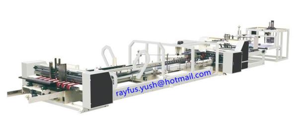 Quality Automatic Folder Gluer Stitcher Strapper All Inline Machine, PP belt heated or PE tape tied for sale