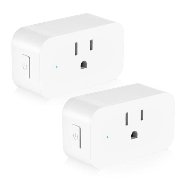 Remote Control Alexa Compatible Smart Outlet , US Smart Wifi Outlet Plug Socket