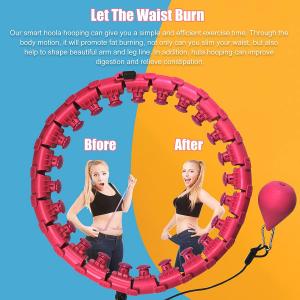 China ODM Detachable Adjustable Weighted Hula Hoop 24 Knots Lose Weight on sale