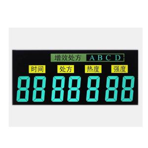 China Black Background VA LCD Display Negative Transmissive Segment 12 O'clock Viewing Angle wholesale