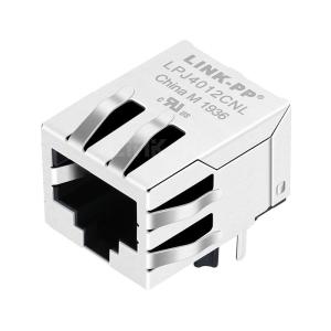 China XFMRS XFATM9-COMBO1-4MS Compatible LINK-PP LPJ4012CNL 10/100 Base-T Single Port RJ45 Magnetics Module Connector Tab Down Without Led on sale