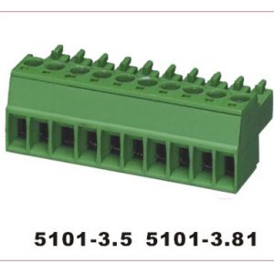 5001 PA66 Brase Plug Terminal Block Connector IP65