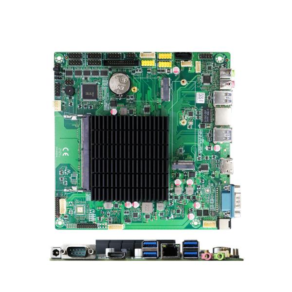 Quality Industrial Automation Triple Display Fanless Mini Itx Motherboard with Intel UHD Graphics and 10 USB Ports for sale