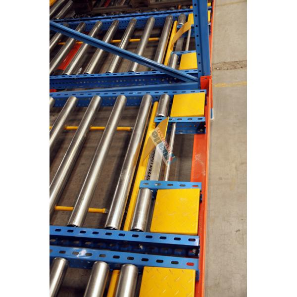 Q345 Homogeneous Goods Flow Rack Shelving 15 Pallet Deep
