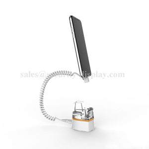 Alarm and Charging Acrylic Secure Display Stand For Smartphone