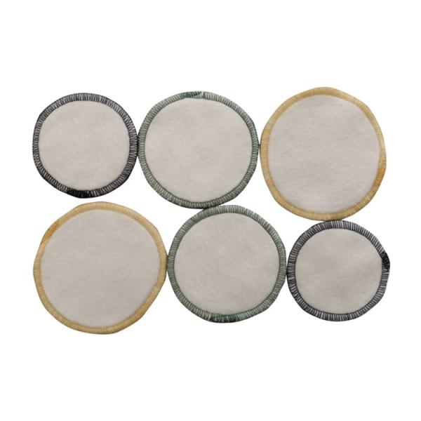 Quality Soft Bamboo Make Up Remover Pads , Reusablefacial Cleansing Cloths Rounds Customized Size Available for sale