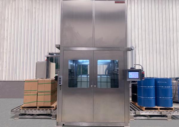 Quality 200L/IBC Visual Positioning Auto Pallet Filling Machine for sale