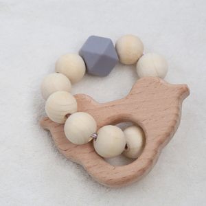 China Jewelry Crochet Teething Ring Personalised Organic Wooden Teethers wholesale