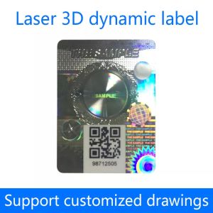 Hologram Seal Sticker Label Scratch Off QR Code 3D Adhesive