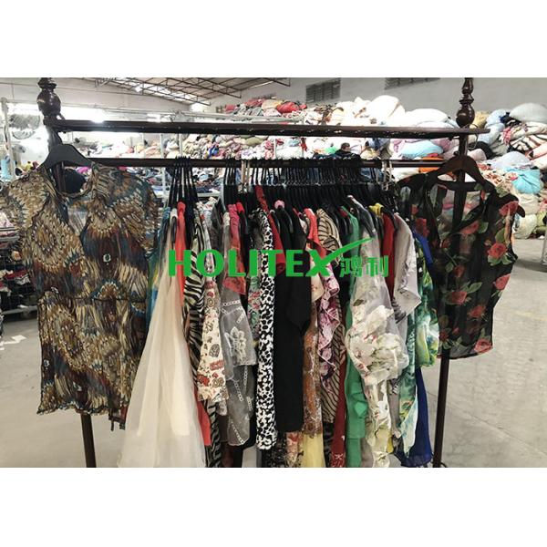 Mixed Color Used Women'S Clothing American Style Second Hand Womens Silk Blouse