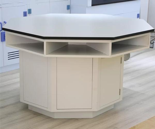 Quality Octagonal Laboratory Work Benches Laboratory Working Table For School Student for sale