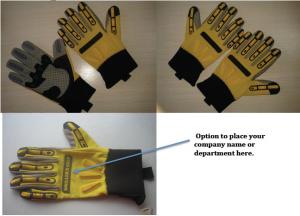 China S M L XL Driller Gloves With Finger Protection Heavy Duty on sale