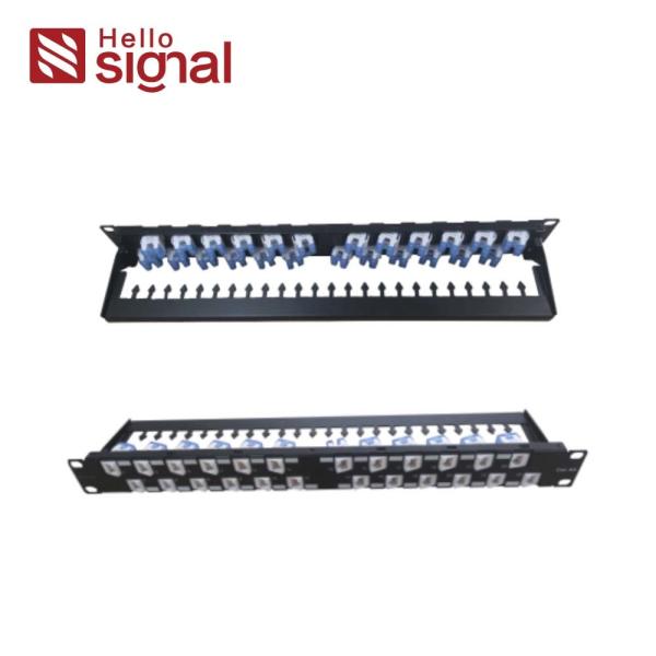 UTP CAT6A Unshielded Patch Panel Cat6 Tool free 24 Port 1U Unshielded UTP RJ45