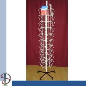 China Wire Pocket Display Rack / Magazine Metal Display Stand / Books Rack / Greating Cards Spinner wholesale